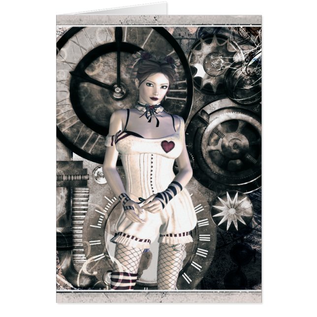 Gothique Filles Steampunk Au Coeur (Devant)