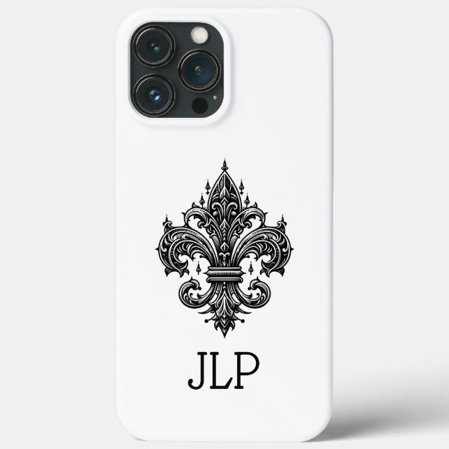 Gothique Fleur-de-lis coque iphone (Verso)