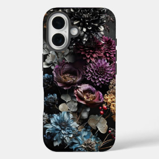 Gothique Floral iPhone 16 Coque