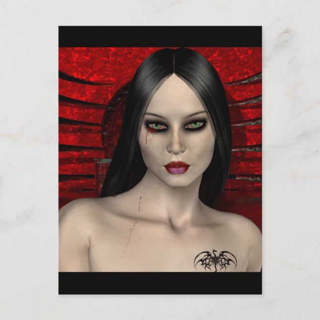 Gothique Girls No Turback carte postale (Devant)