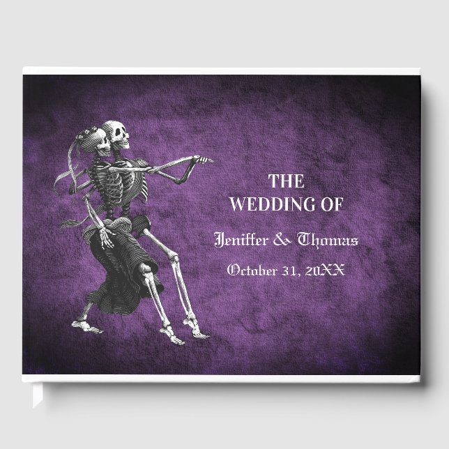 Gothique Halloween mariage livre d'invité (Recto)