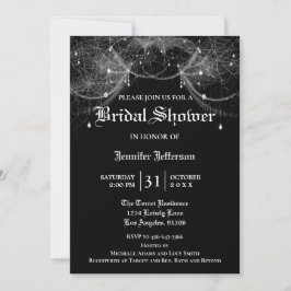 Gothique Halloween Nuptiale Douche Invitation