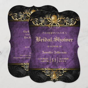 Gothique Halloween Nuptiale Douche Invitation