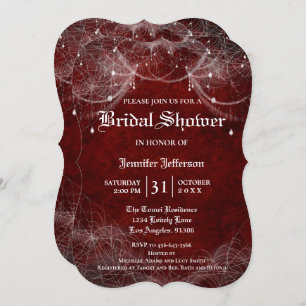 Gothique Halloween Nuptiale Douche Invitation