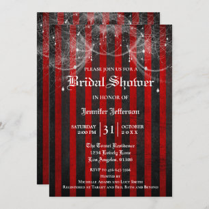 Gothique Halloween Nuptiale Douche Invitation