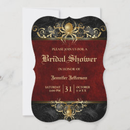 Gothique Halloween Nuptiale Douche Invitation
