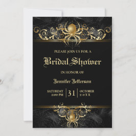 Gothique Halloween Nuptiale Douche Invitation