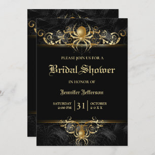 Gothique Halloween Nuptiale Douche Invitation