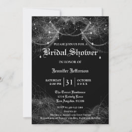 Gothique Halloween Nuptiale Douche Invitation