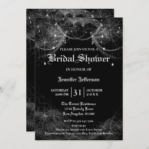 Gothique Halloween Nuptiale Douche Invitation