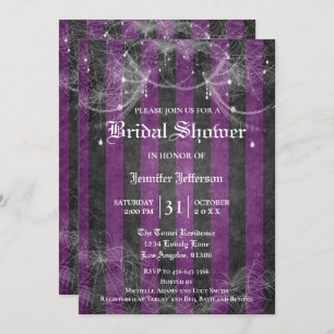 Gothique Halloween Nuptiale Douche Invitation