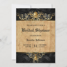 Gothique Halloween Nuptiale Douche Invitation