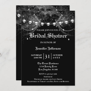 Gothique Halloween Nuptiale Douche Invitation