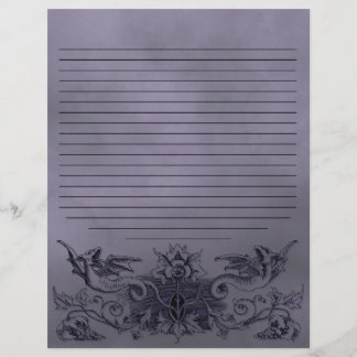 Gothique Lumière Dragon violet Alchimie Spell Page