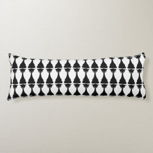 Gothique noir chat silhouette coussin