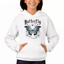 Gothique papillon Graphic tendance fille Sweat - s