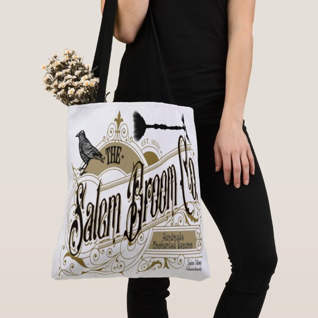 Gothique Salem Broom Co. Sac fourre-tout en toile (De près)