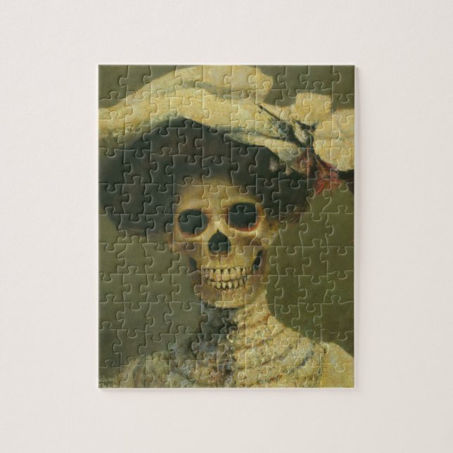 Gothique Squelette Lady Puzzle (Vertical)