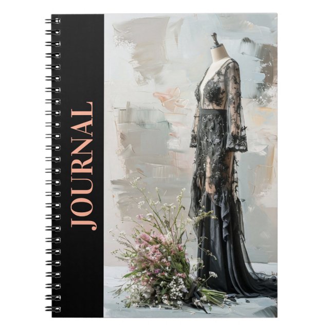 Gothique Victorien LBD Little Black Dress Journal (Devant)