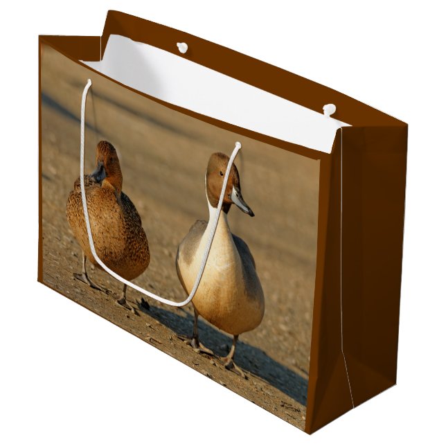 Gothisch-Amerikanische Enten aus Nordhalbkugel Große Geschenktüte (Vorderseite Schrägansicht)