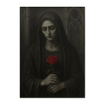 Gothische Dame in Trauer Acrylposter