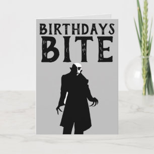 GOTHISCHE GEBURTSTAGSKARTEN, DRACULA NOSFERATU KARTE