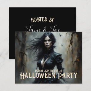Gothische Halloween-Nacht des Geheimnisses Einladu
