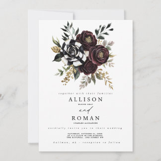Gothische Hochzeitseinladung