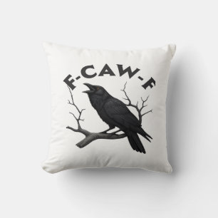 Gothische Krähe Lustiger F-Caw-F Humor Essential K Kissen