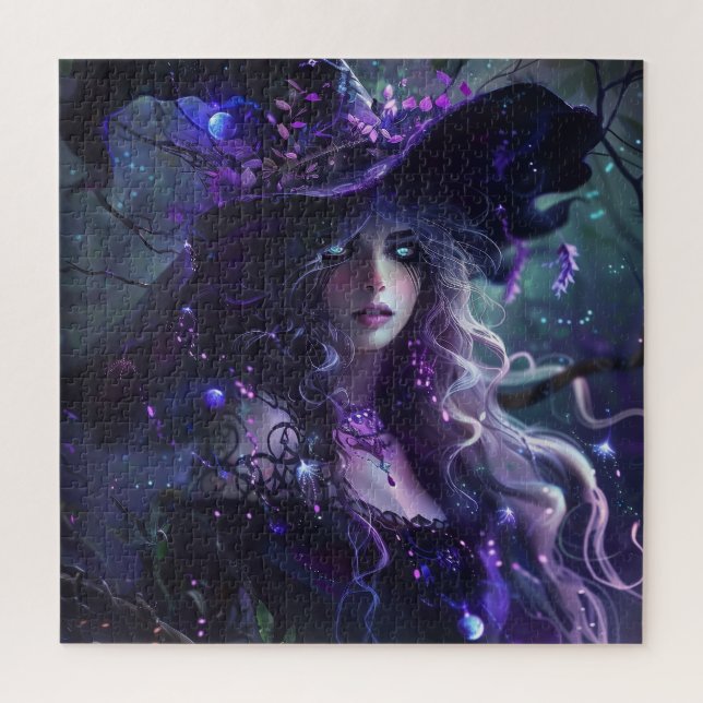Gothische Lila Hexe (Vertikal)