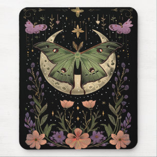 Gothische Nachthimmel-Illustration Mousepad