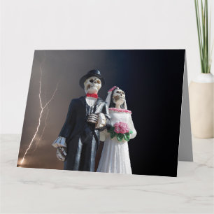 GOTHISCHE SKELETONS WEDING GRATULATIONS CARDS KARTE