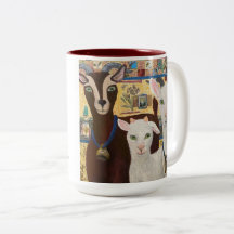 Gothische Tasse - lustige Ziegen mit jeder Tasse!