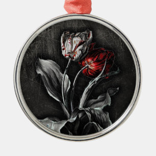 Gothische Tulpen Ornament Aus Metall