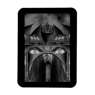 Gothische Wasserspeier Gruseliges Herrenhaus Magnet