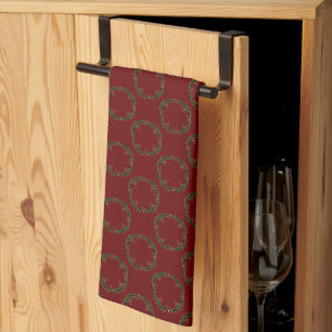 Gothische Weihnachtsfeier Custom Gemustert Geschirrtuch
