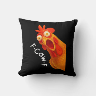 Gothischer Humor Lustiges F Krächz F Krähen-Design Kissen
