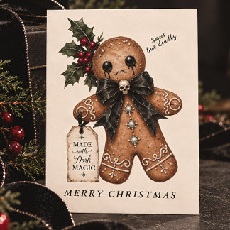 Gothischer Lebkuchenmann Dunkle Magie Weihnachten
