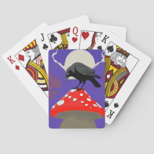 Gothischer Mystik-Rabe Spielkarten