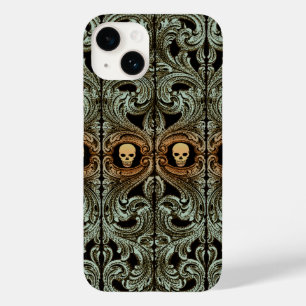 Gothischer Salbeigrüner Schmuck Mit Totenkopf Case-Mate iPhone Hülle