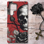 Gothischer Schädel mit schwarzer Rose Samsung Galaxy Hülle<br><div class="desc">Mit diesem exklusiven Handy-Gehäuse aus Skull und schwarzer Rose können Sie es sich nicht leisten, der Konventionen zu widerstehen. Eine faszinierende Mischung aus edlem Design und beeindruckender Schönheit. Dieser Fall ist nicht nur ein Schutzschild für Ihr Handy; er ist eine kühne Aussage, die den Mystik eines Schädels mit der zeitlosen...</div>