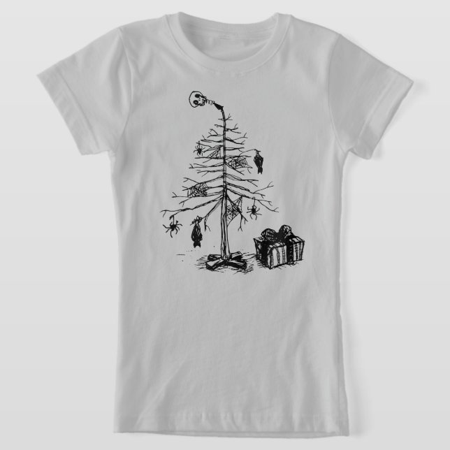 Gothischer Weihnachtsbaum T-Shirt (Ablage )