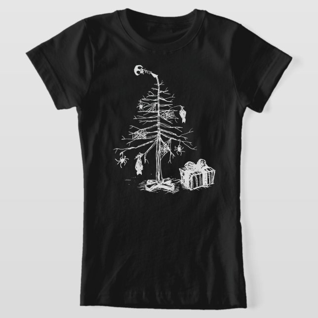 Gothischer Weihnachtsbaum T-Shirt (Ablage )