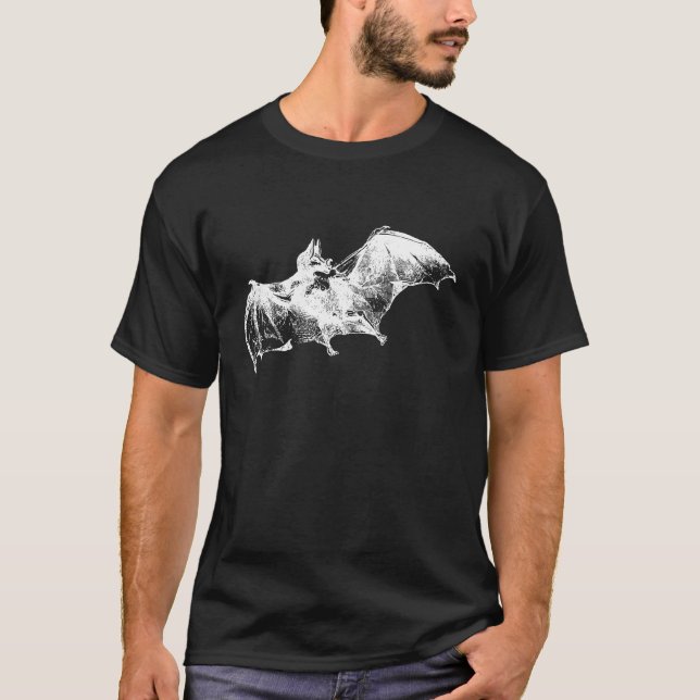 GOTHISCHES VAMPIRBAT T-Shirt (Vorderseite)