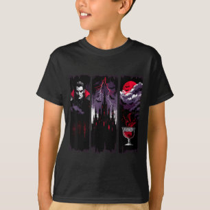 Gothisches Vampirschloss Horror Halloween Nacht T-Shirt