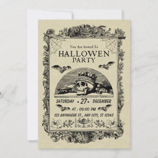 Gothmas Halloween-Party-Einladung — Dunkel Einladung