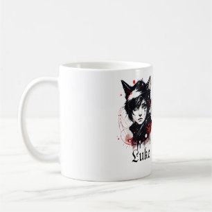 Gótica fanfarrona para él: Chico ama al gato Kaffeetasse