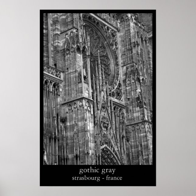 gotisch grau poster (Vorne)