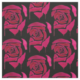 Gotische Abstrakte Aquarellfarben Rose originell b Stoff