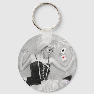 Gotische Alice im Wunderland FallingKeychain Schlüsselanhänger